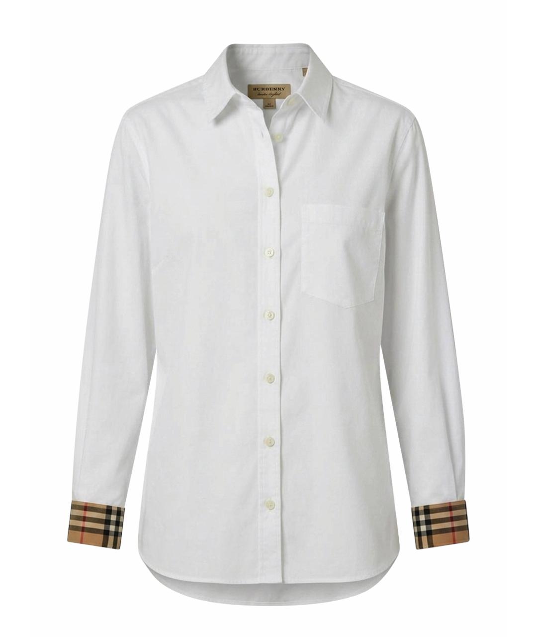 BURBERRY Белая хлопковая рубашка, фото 1