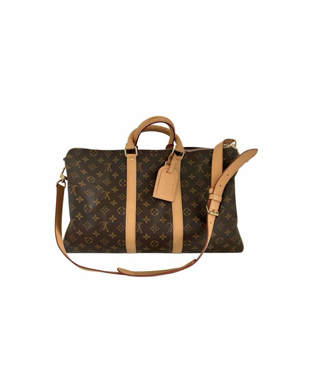 LOUIS VUITTON Коричневая дорожная/спортивная сумка, фото 9