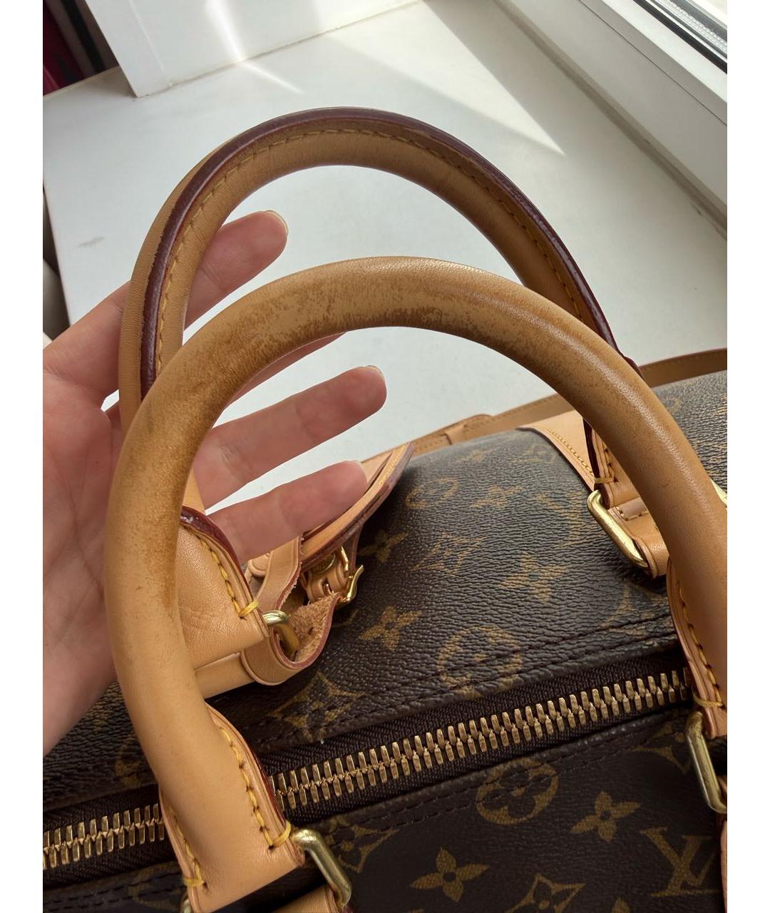 LOUIS VUITTON Коричневая дорожная/спортивная сумка, фото 6