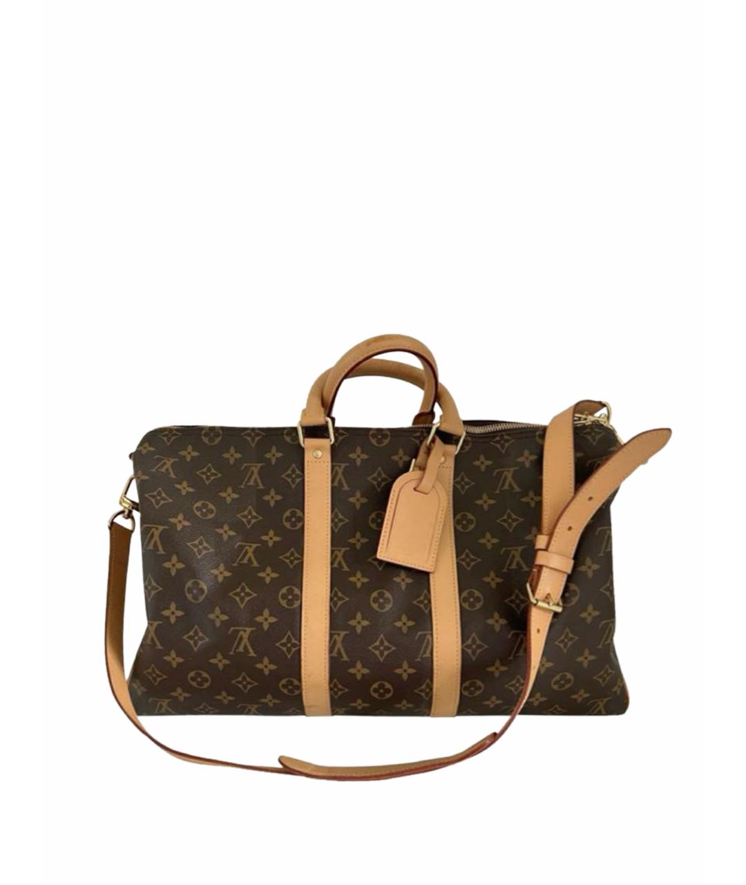 LOUIS VUITTON Коричневая дорожная/спортивная сумка, фото 1