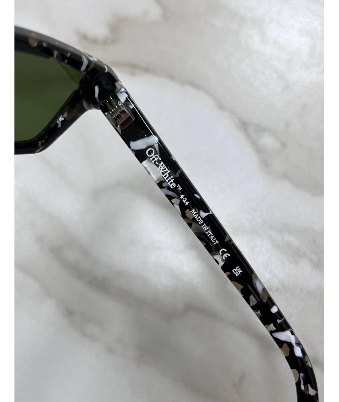 OFF-WHITE Зеленые пластиковые солнцезащитные очки, фото 3