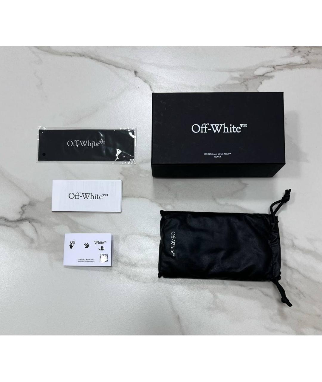 OFF-WHITE Зеленые пластиковые солнцезащитные очки, фото 4
