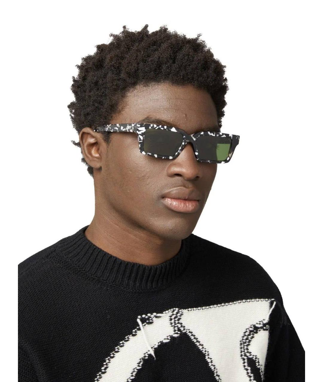 OFF-WHITE Зеленые пластиковые солнцезащитные очки, фото 5