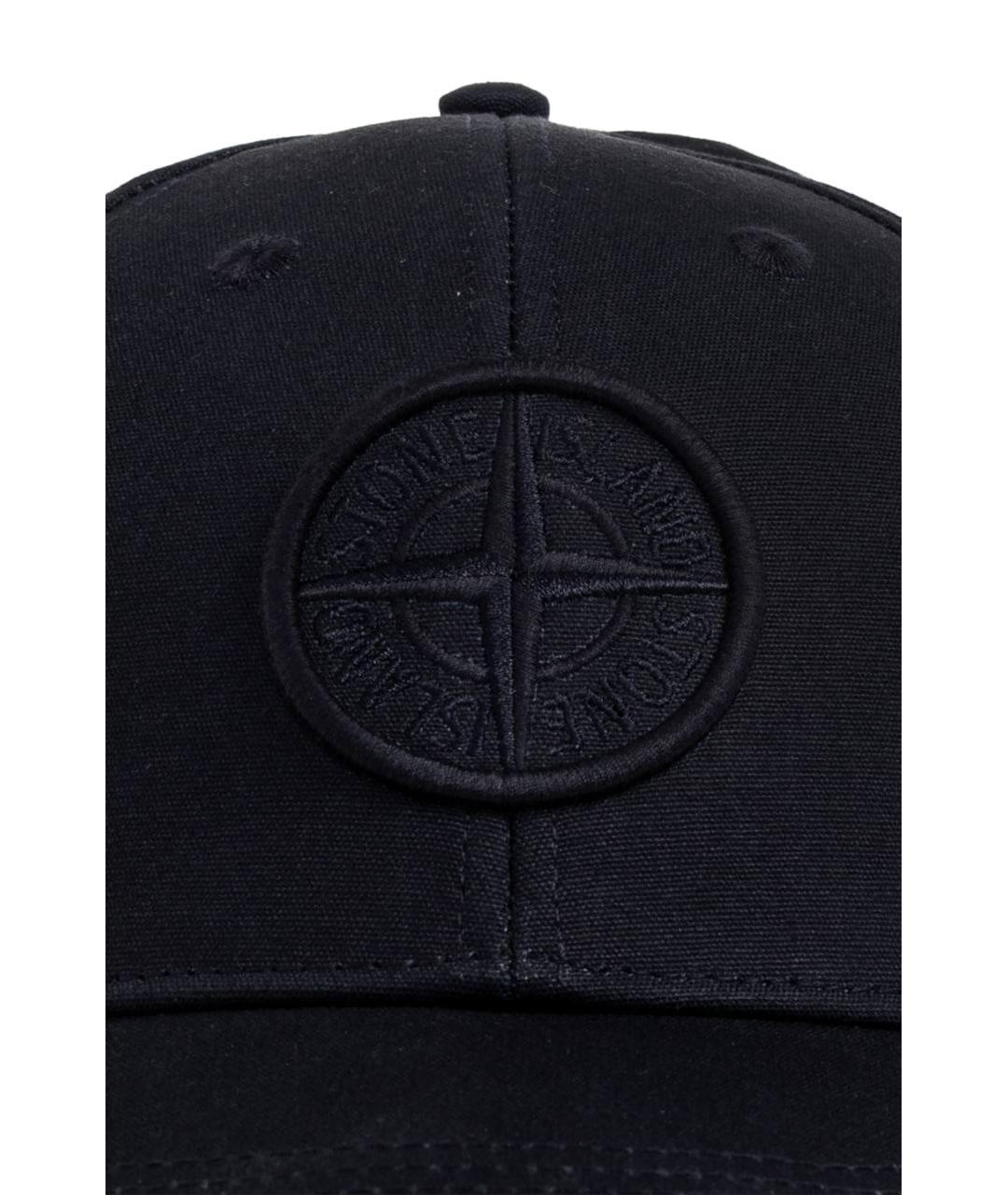 STONE ISLAND Темно-синяя кепка/бейсболка, фото 3