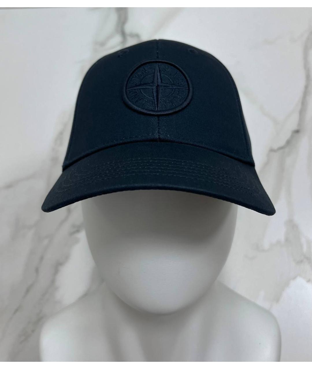 STONE ISLAND Темно-синяя кепка/бейсболка, фото 2
