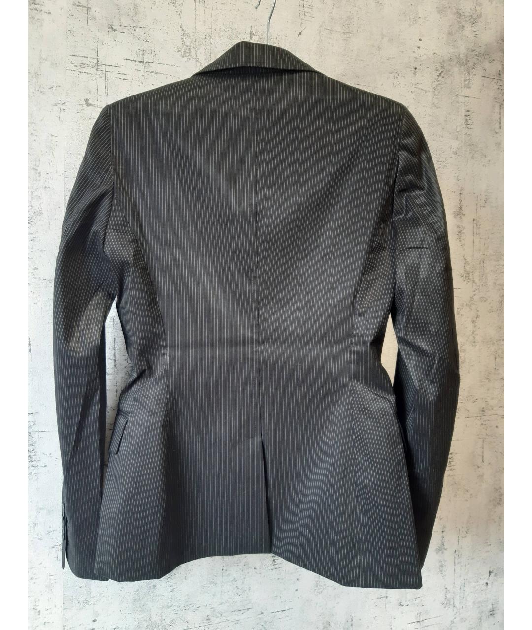 JUST CAVALLI Черный хлопковый жакет/пиджак, фото 3