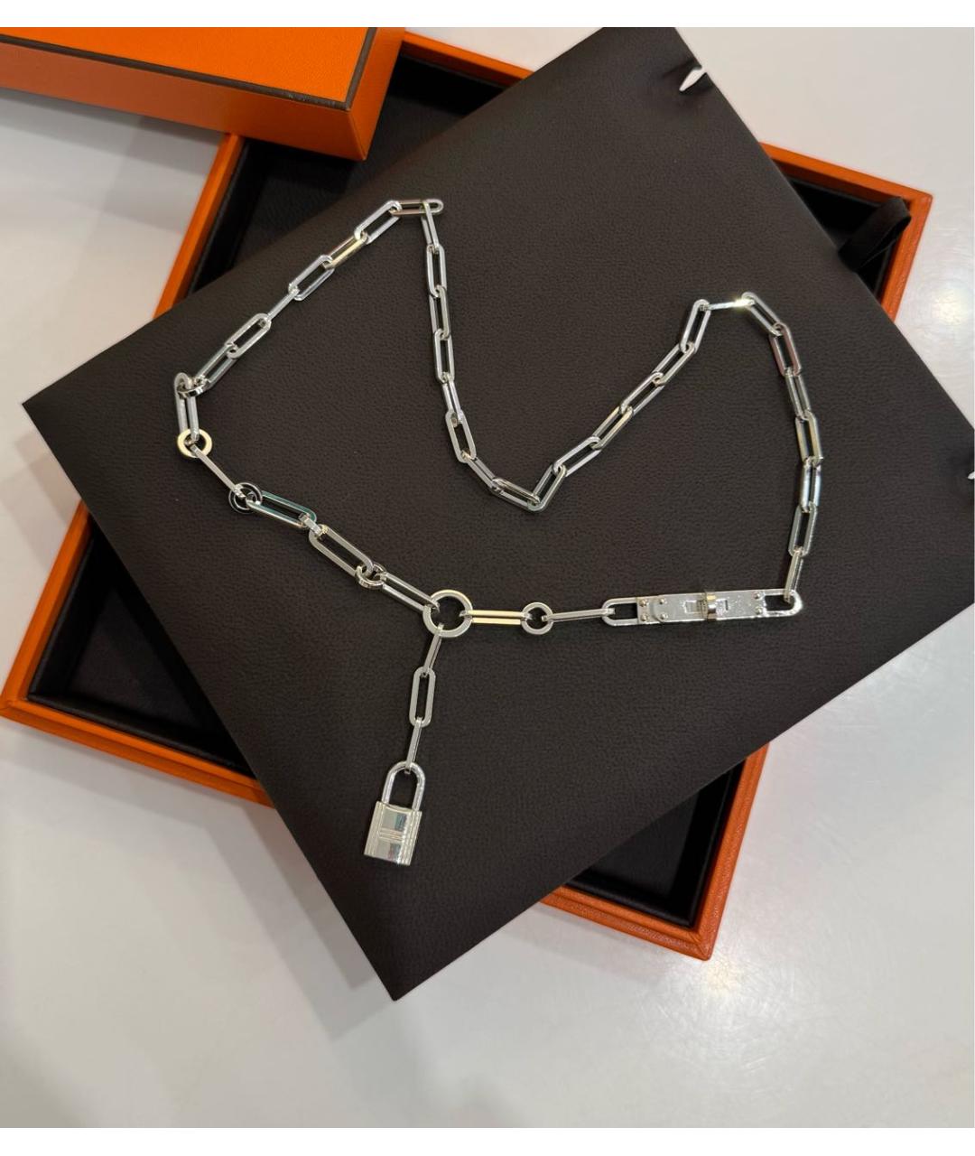 HERMES Серебряная серебряная цепочка, фото 3