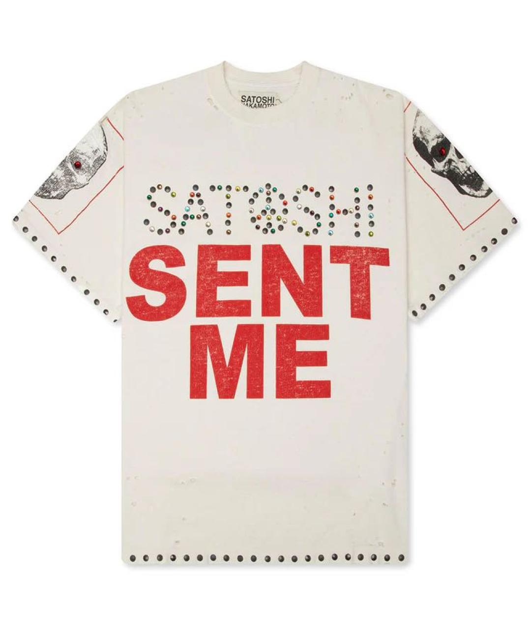 SATOSHI NAKAMOTO Белая футболка, фото 1