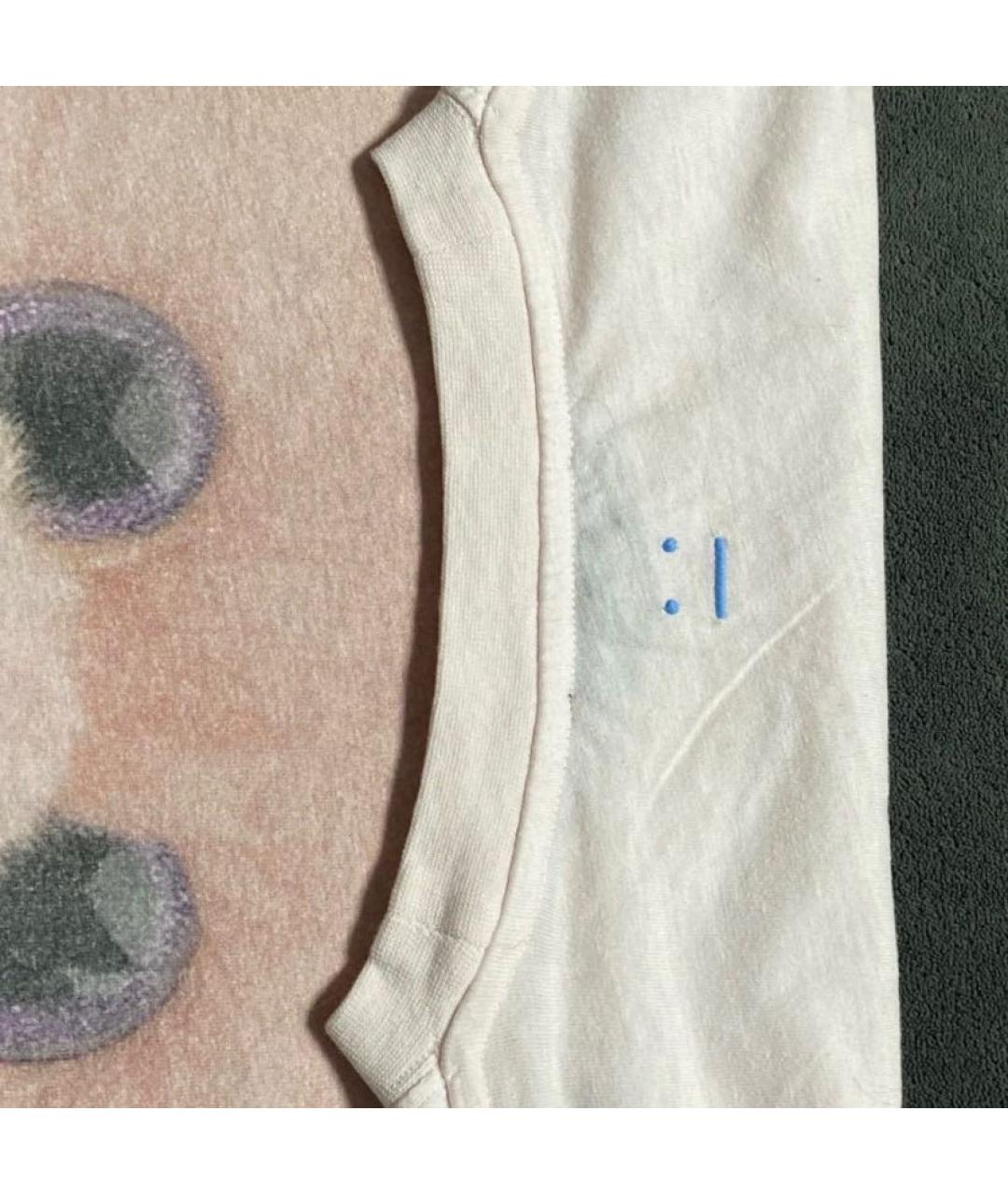 ACNE STUDIOS Розовая хлопковая футболка, фото 5