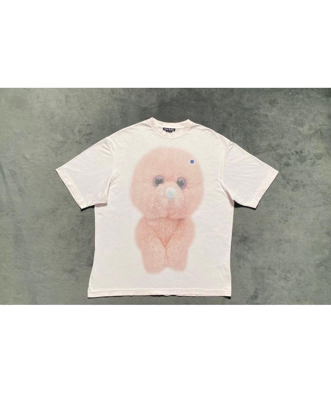 ACNE STUDIOS Розовая хлопковая футболка, фото 8