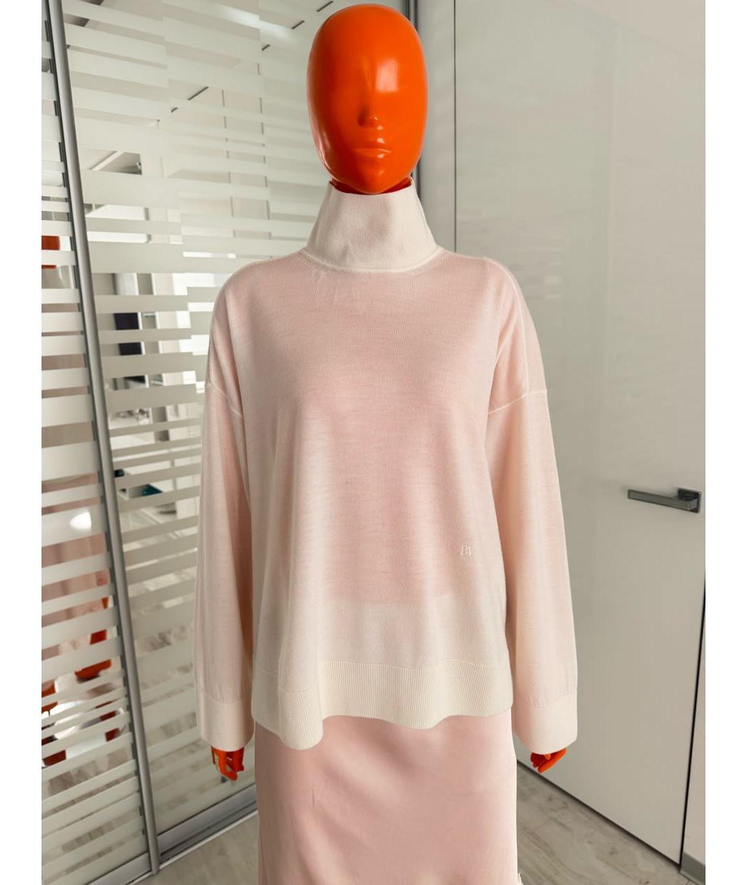 BOTTEGA VENETA Белый шерстяной джемпер / свитер, фото 9