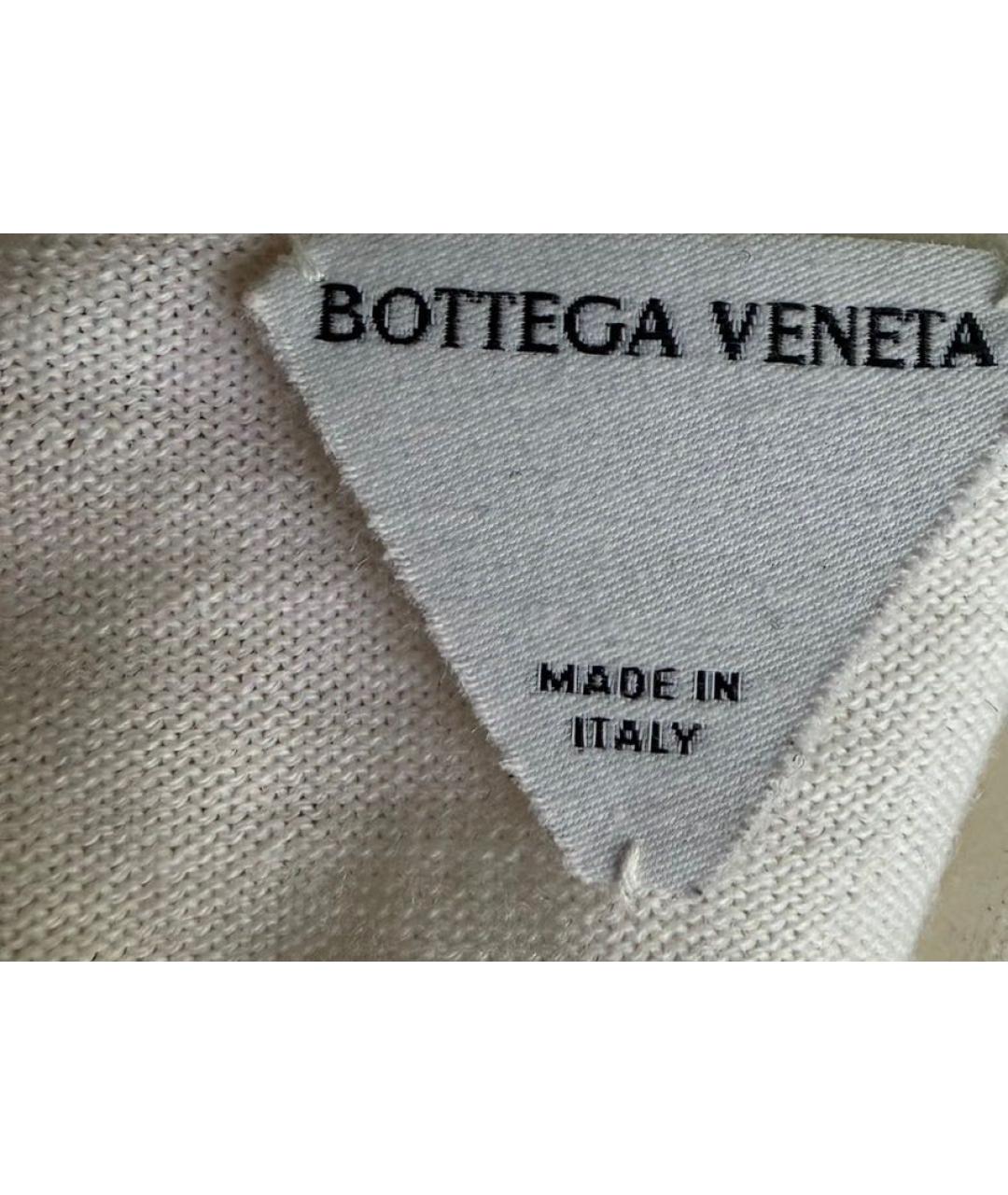 BOTTEGA VENETA Белый шерстяной джемпер / свитер, фото 3