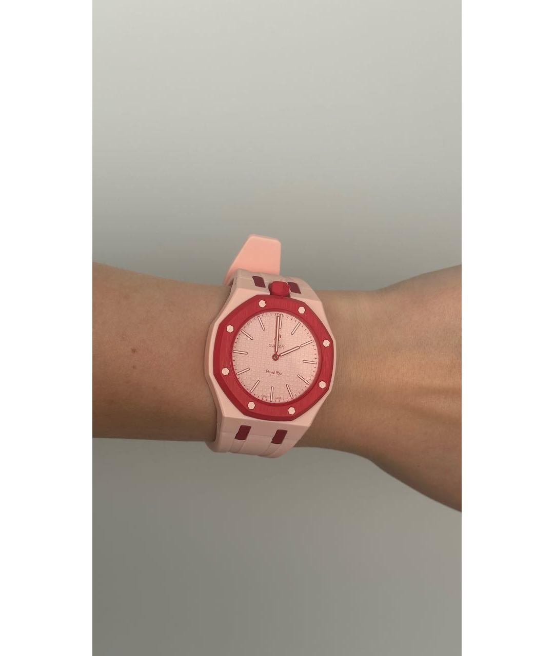 Swatch Розовые часы, фото 4