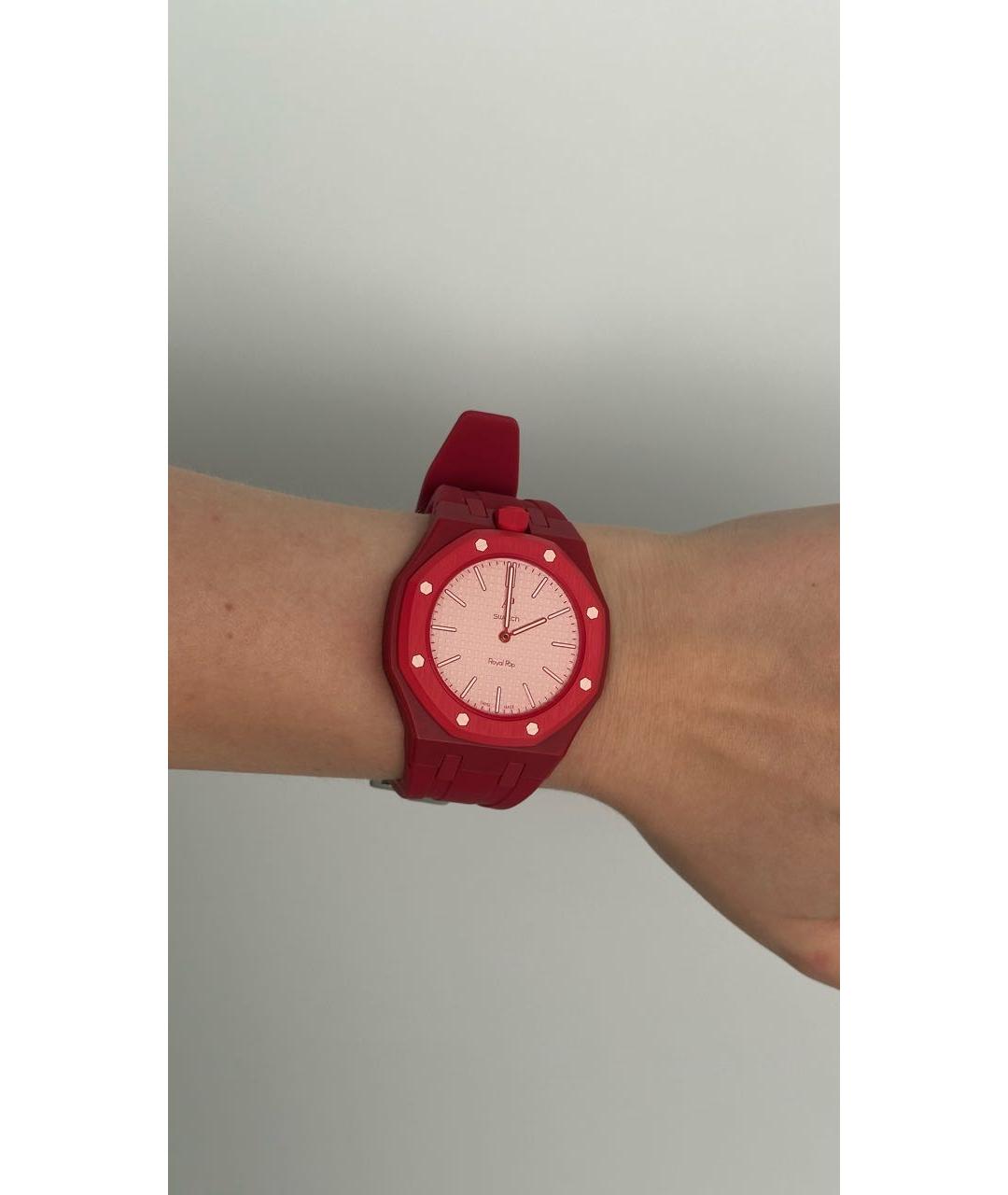 Swatch Розовые часы, фото 3