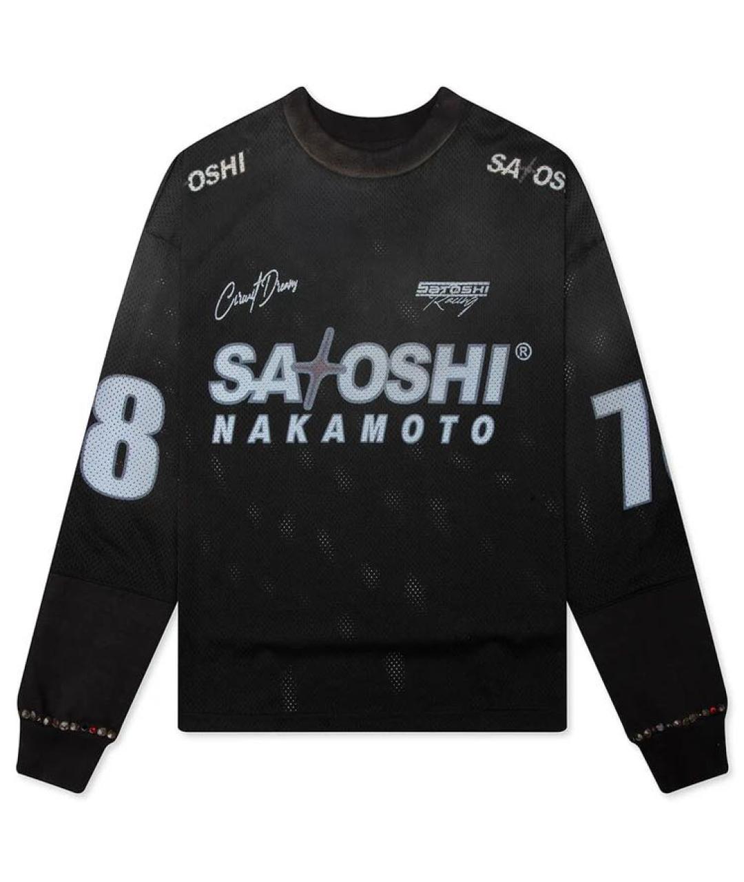 SATOSHI NAKAMOTO Черная футболка, фото 1