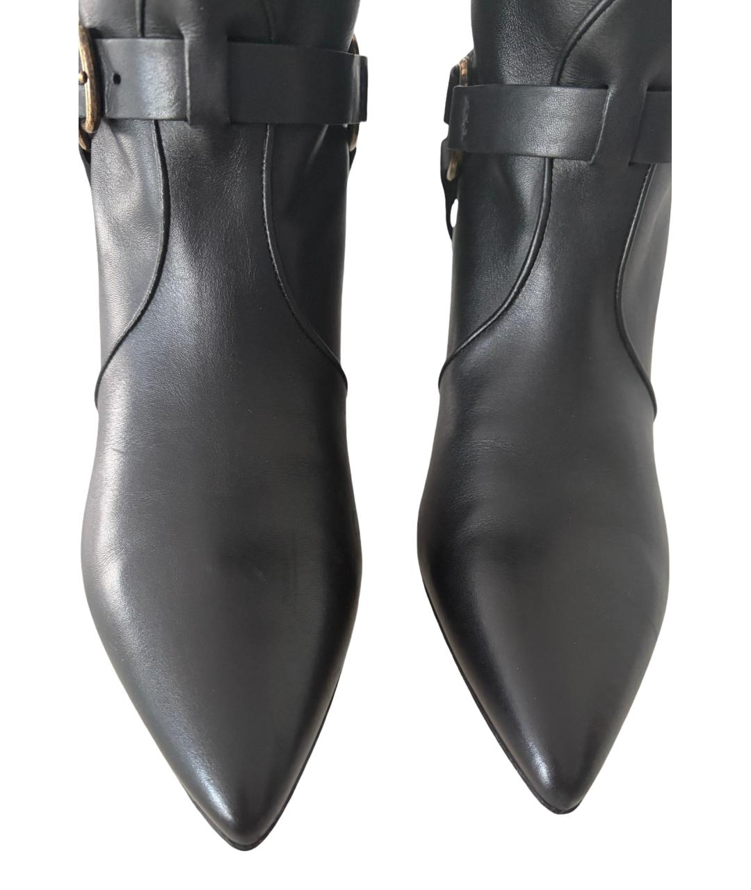MIU MIU Черные кожаные сапоги, фото 5