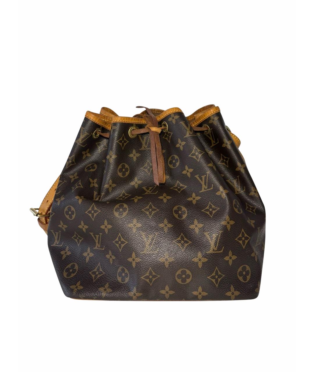 LOUIS VUITTON Коричневая кожаная сумка через плечо, фото 1