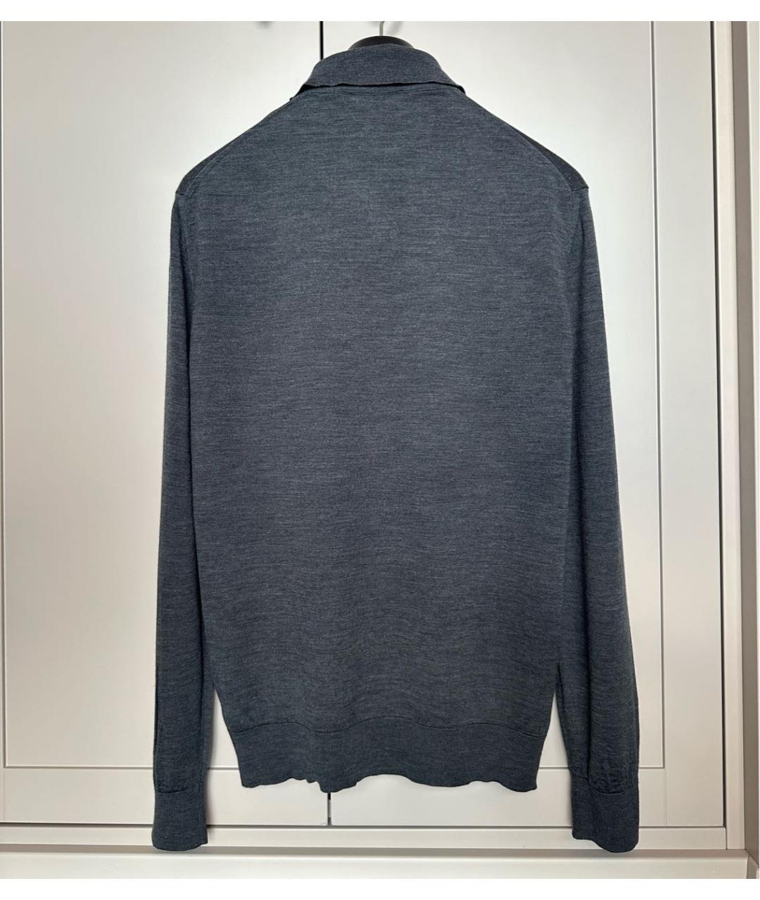 ERMENEGILDO ZEGNA XXX Серый шерстяной джемпер / свитер, фото 2