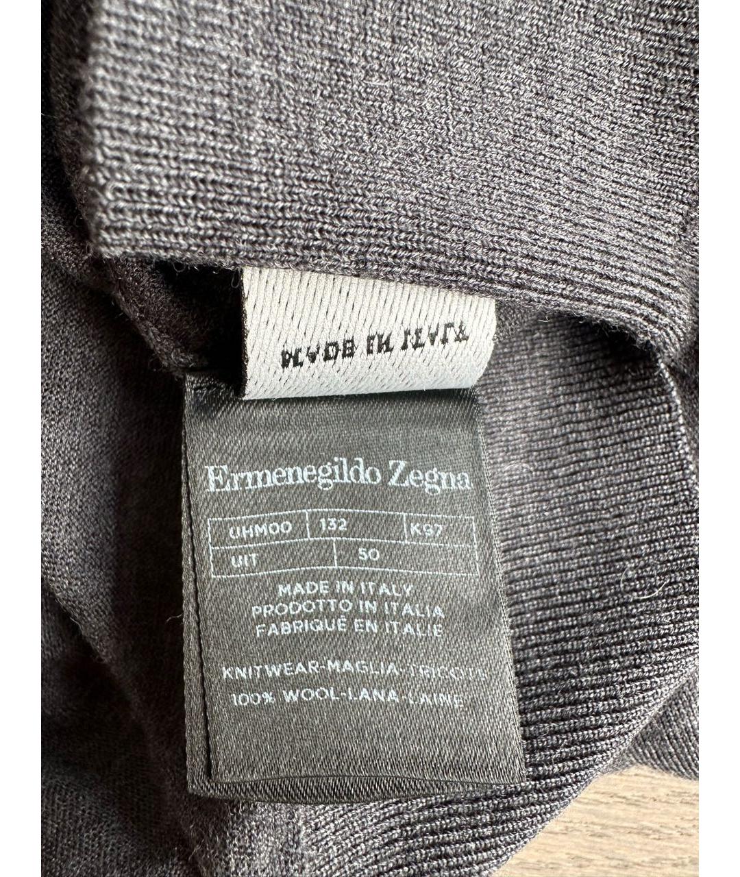 ERMENEGILDO ZEGNA XXX Серый шерстяной джемпер / свитер, фото 5