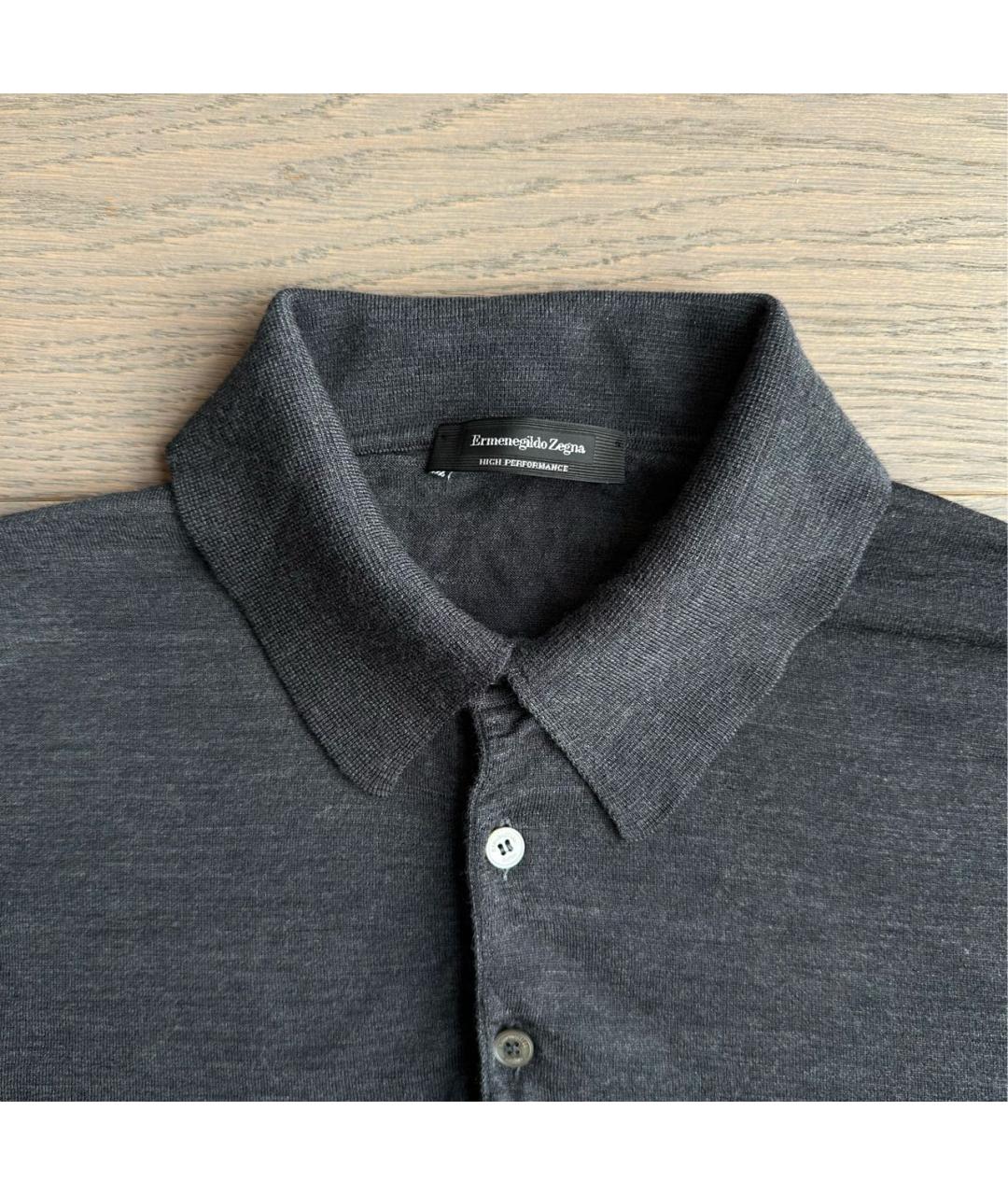 ERMENEGILDO ZEGNA XXX Серый шерстяной джемпер / свитер, фото 3