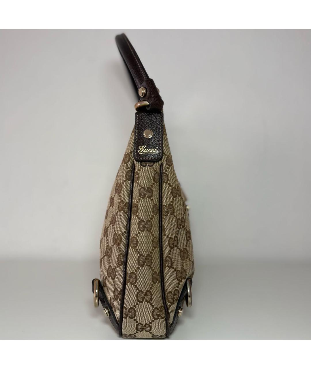 GUCCI Бежевая сумка с короткими ручками, фото 5