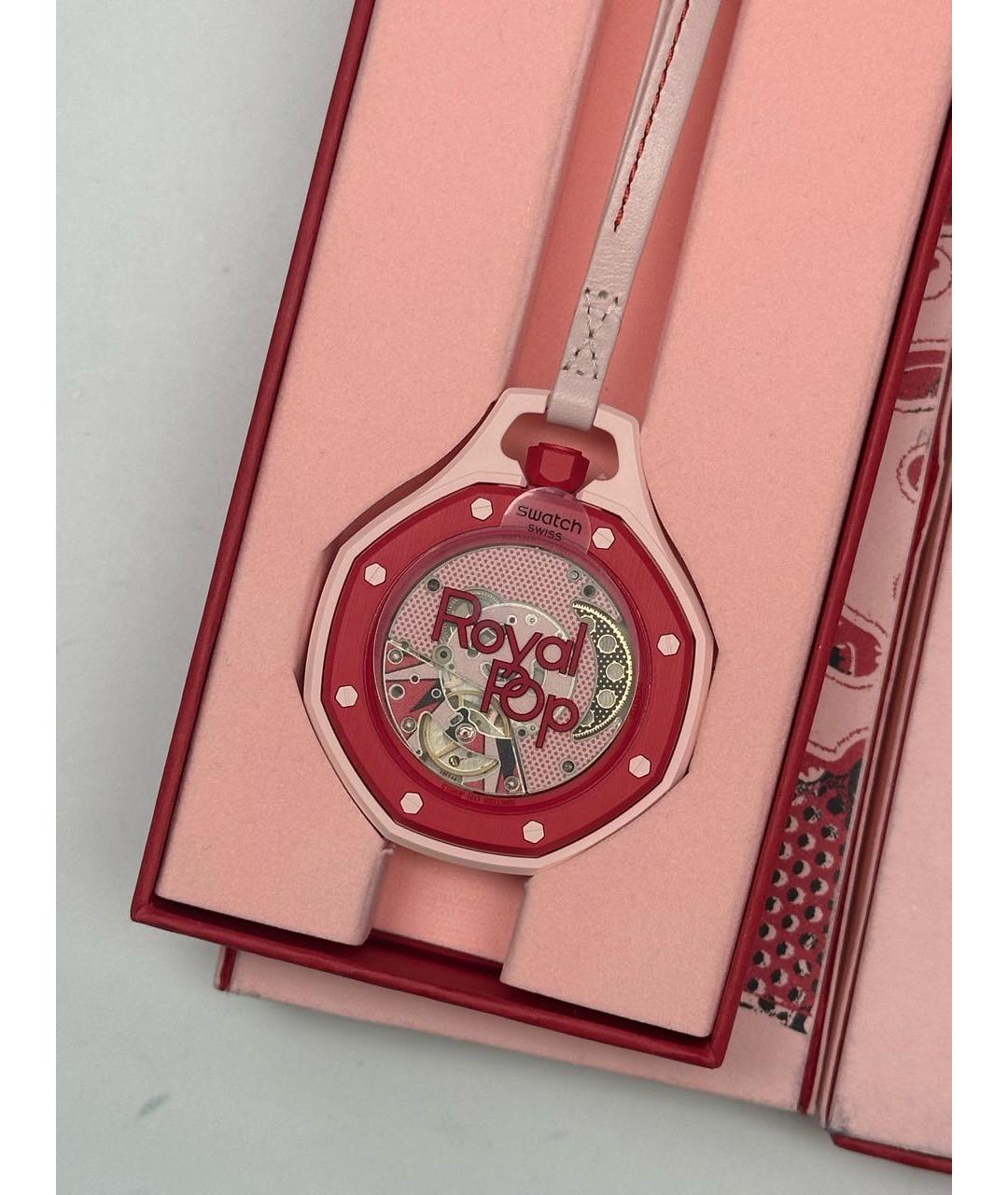 Swatch Розовые керамические часы, фото 8