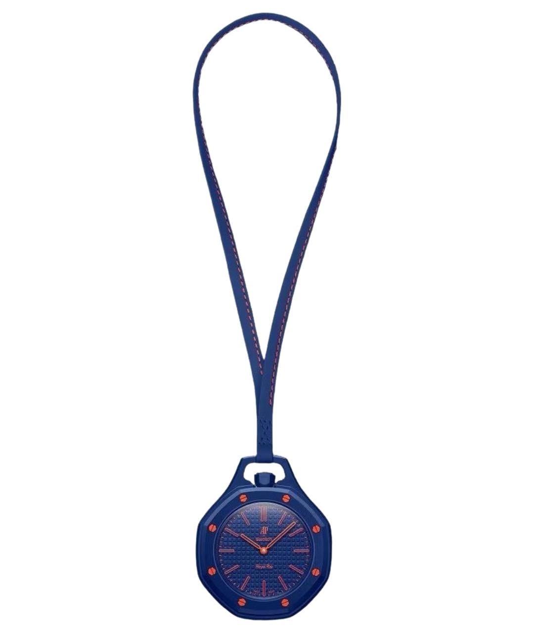 Swatch Темно-синие керамические часы, фото 1