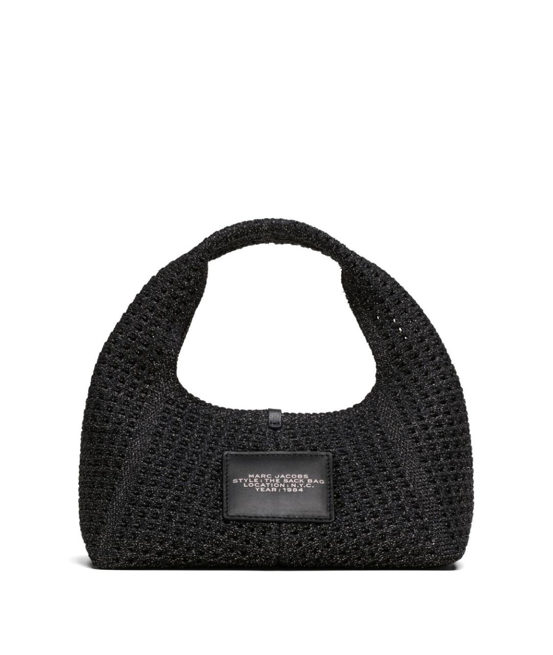 MARC JACOBS Черная плетеная сумка с короткими ручками, фото 6