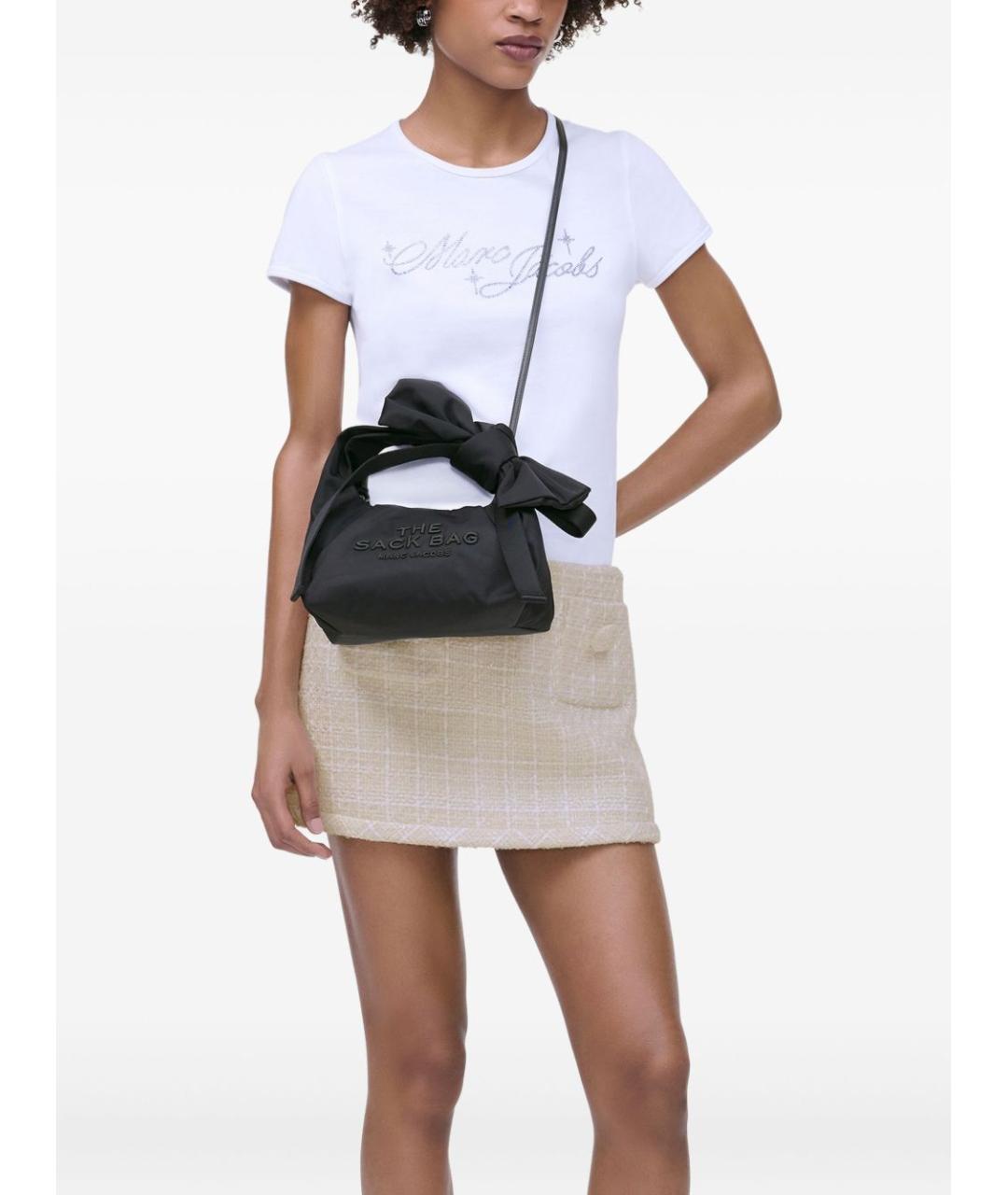 MARC JACOBS Черная синтетическая сумка с короткими ручками, фото 5