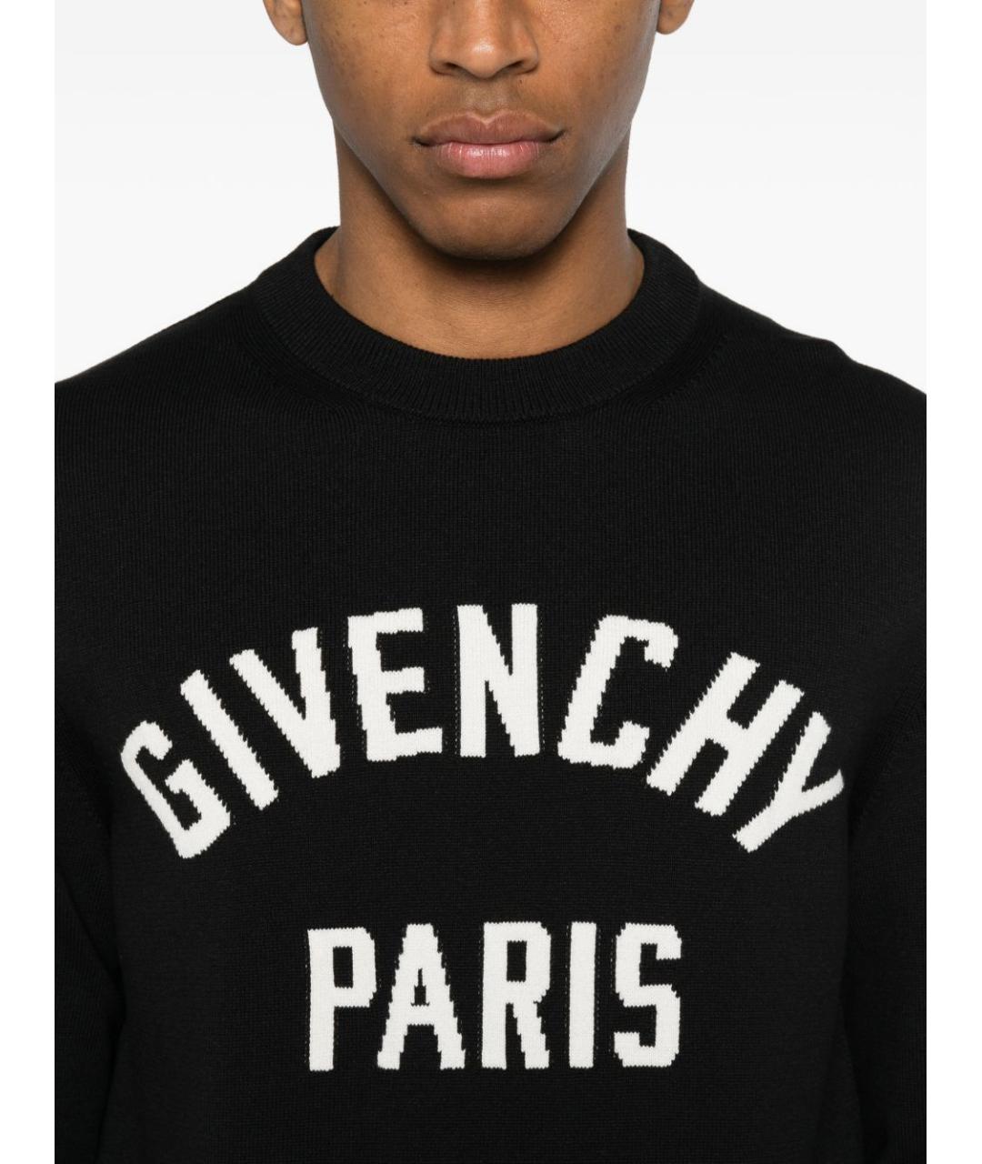GIVENCHY Черный хлопковый джемпер / свитер, фото 4