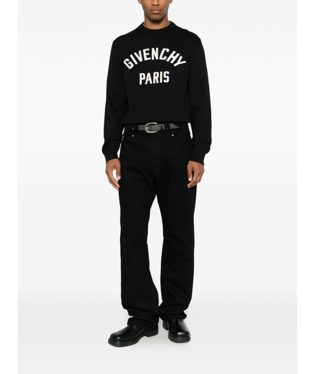 GIVENCHY Черный хлопковый джемпер / свитер, фото 2