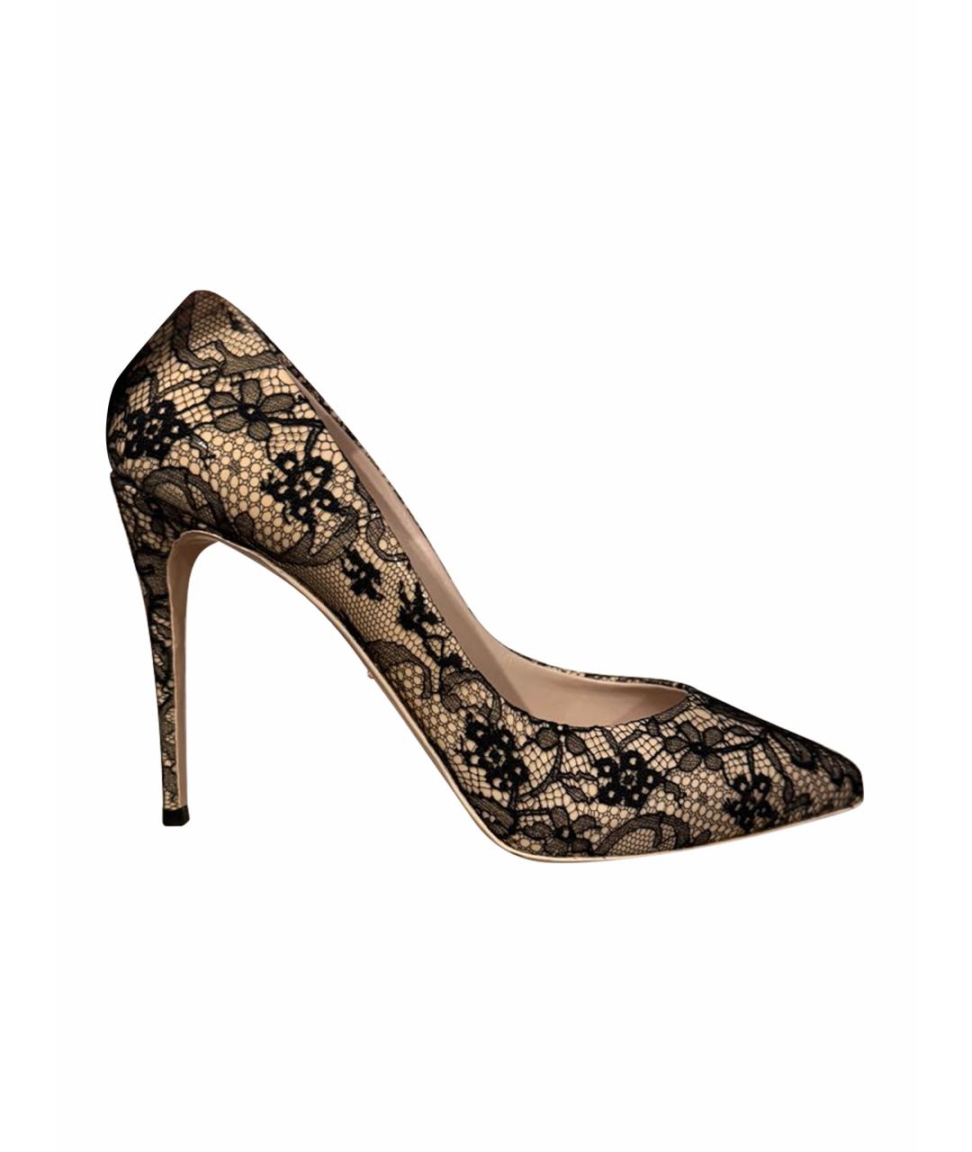 DOLCE&GABBANA Бежевые текстильные туфли, фото 1