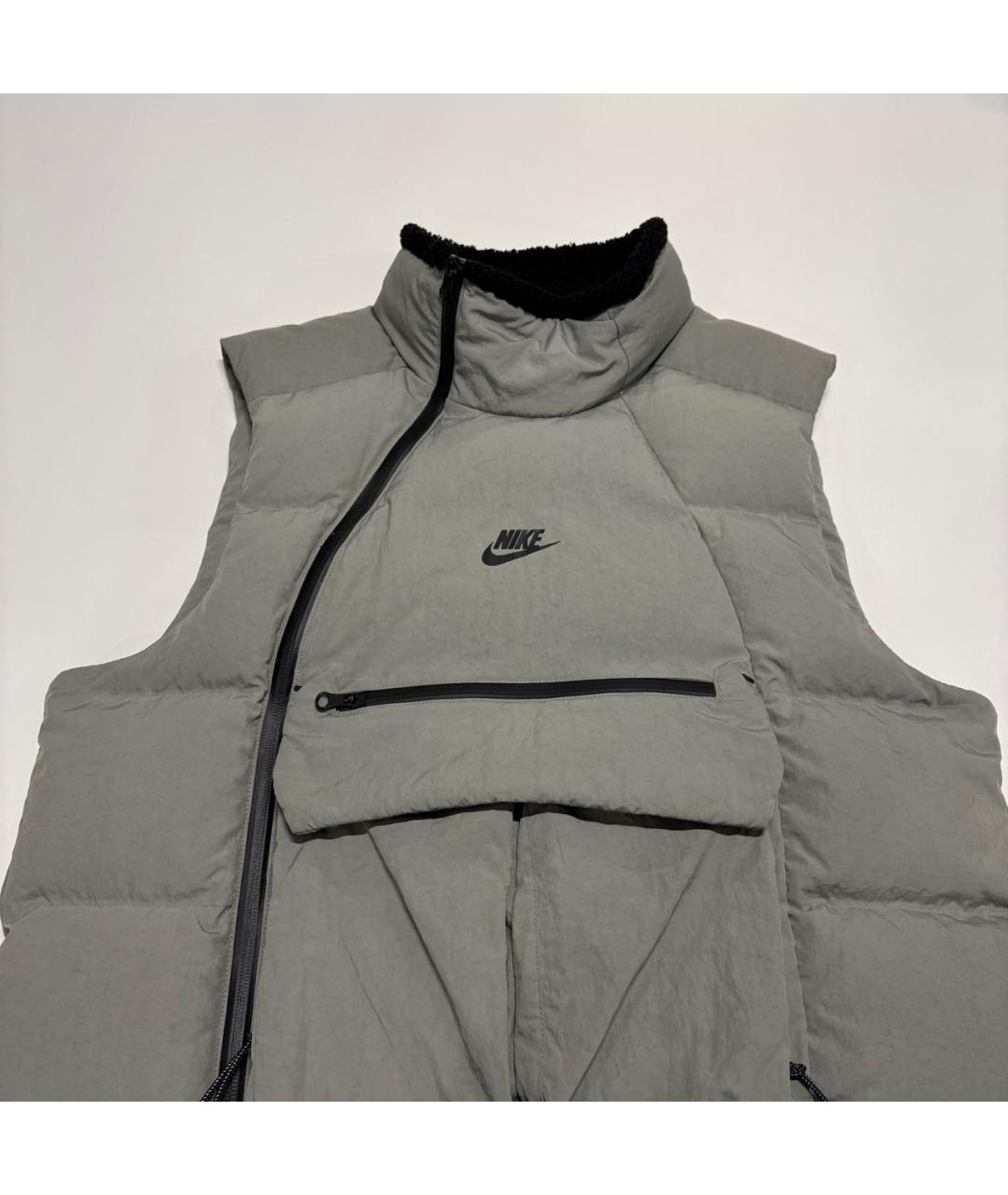 NIKELAB Хаки синтетический жилет, фото 3