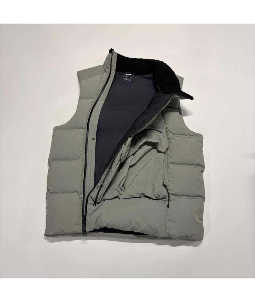 NIKELAB Хаки синтетический жилет, фото 4
