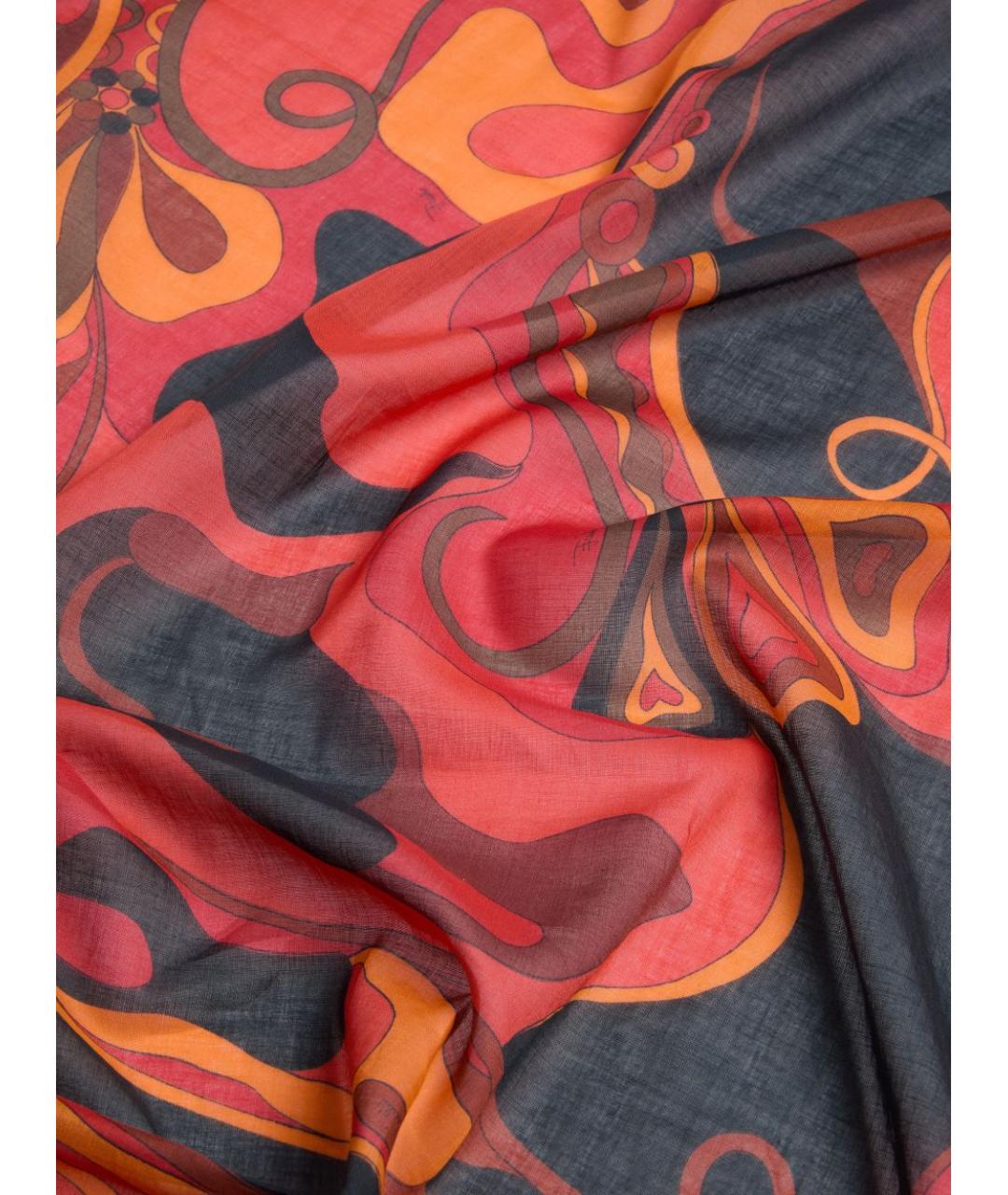 PUCCI Оранжевое хлопковое парео, фото 4