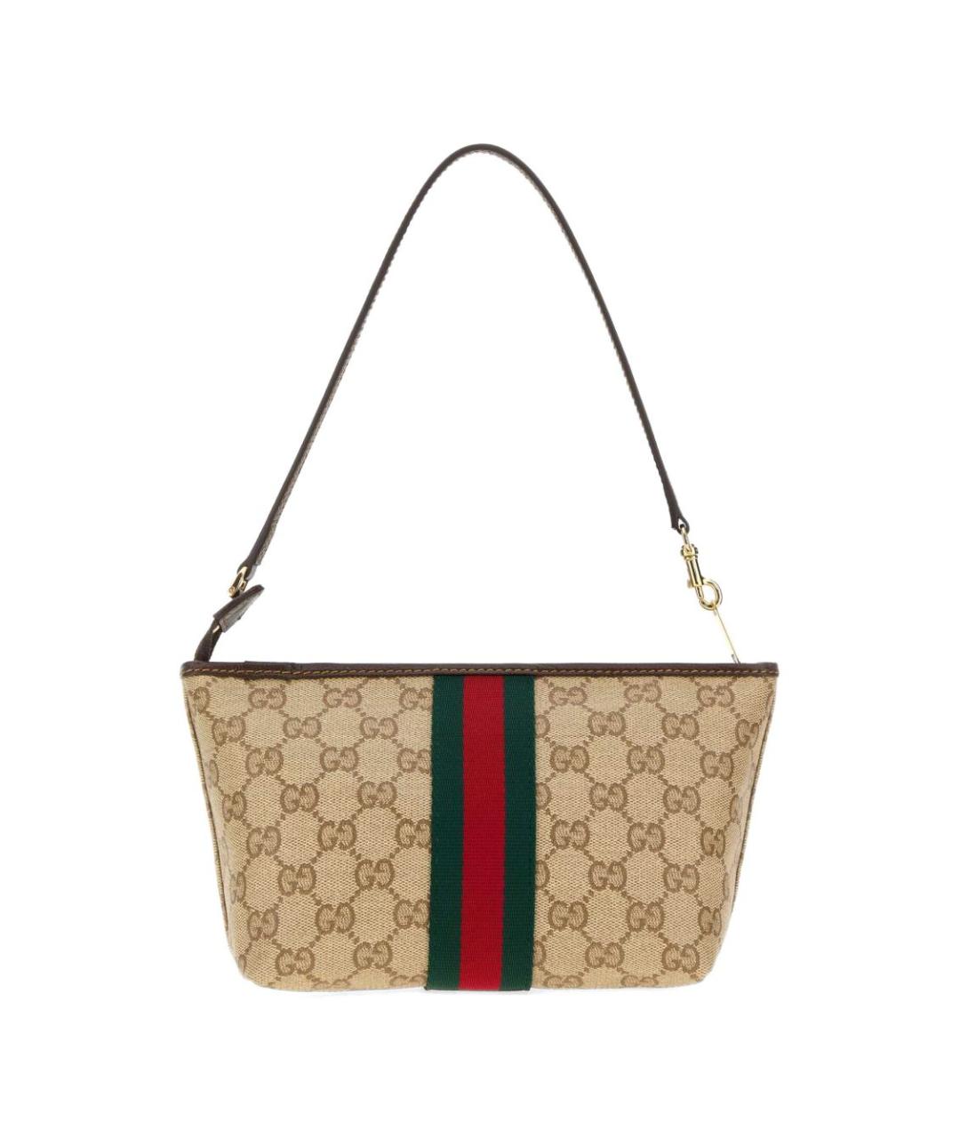 GUCCI Бежевая тканевая сумка тоут, фото 2