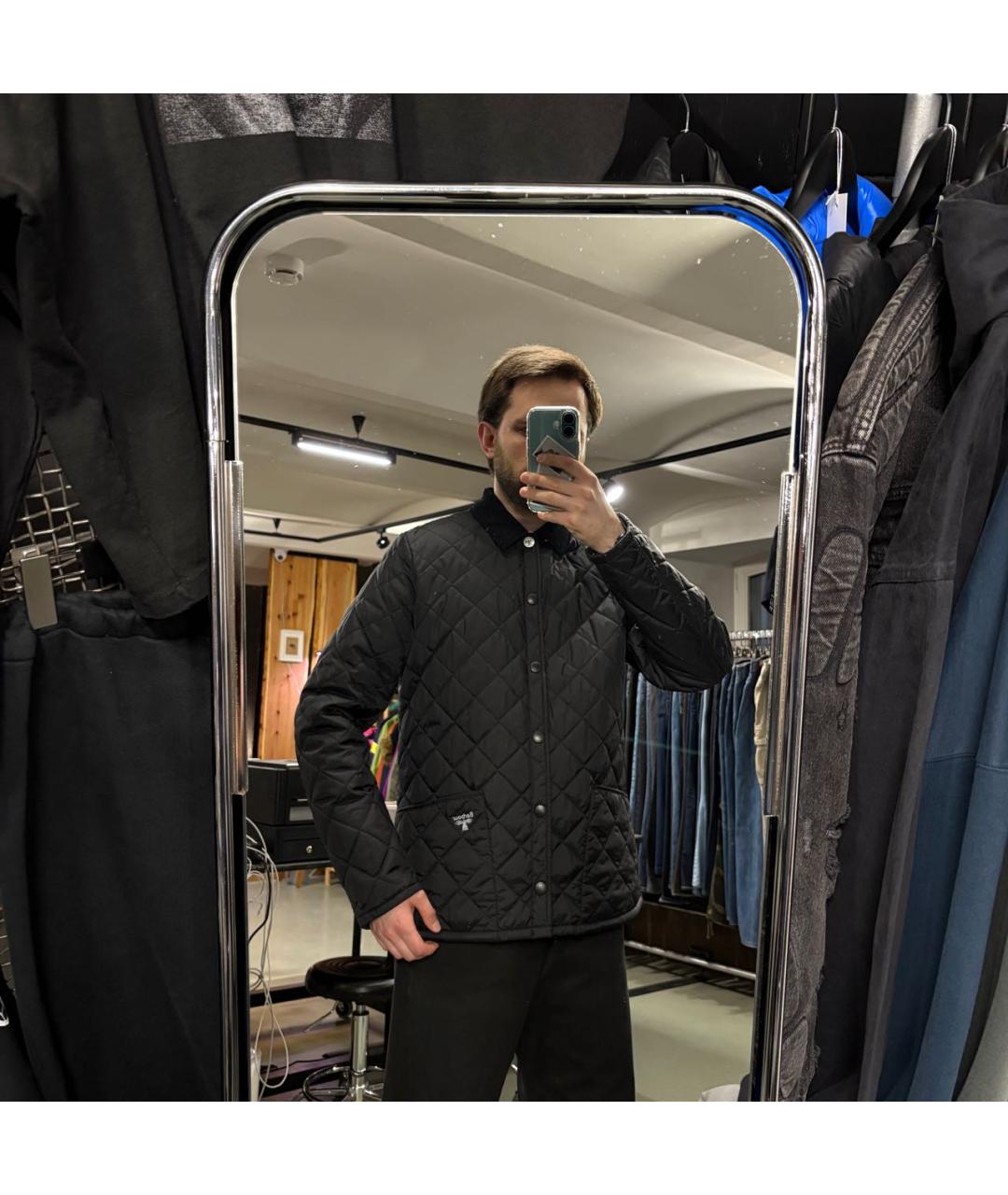 BARBOUR Черная синтетическая куртка, фото 2