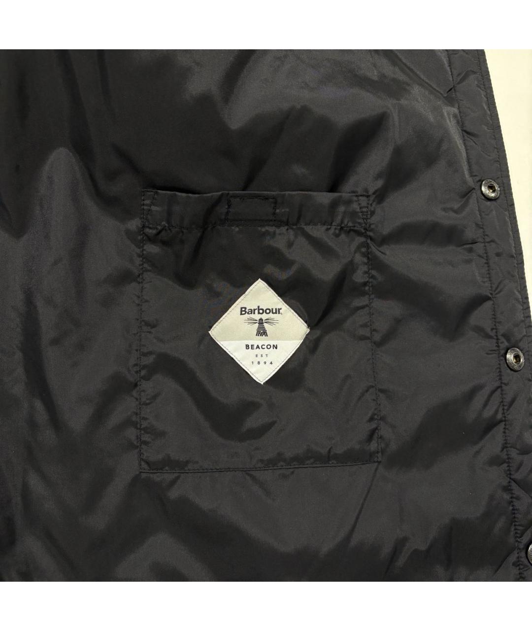 BARBOUR Черная синтетическая куртка, фото 7