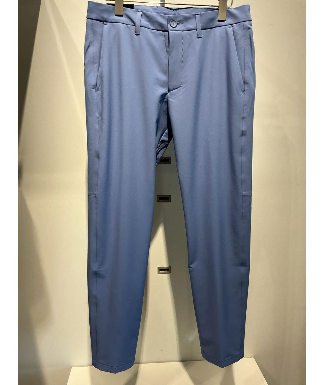 HUGO BOSS Фиолетовые полиэстеровые повседневные брюки, фото 5