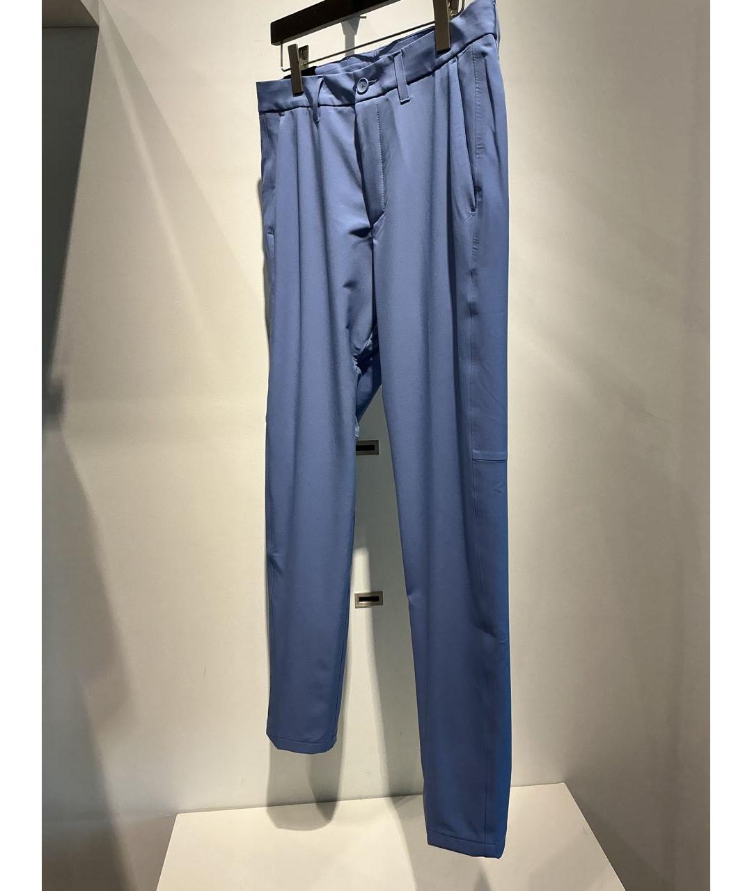 HUGO BOSS Фиолетовые полиэстеровые повседневные брюки, фото 2