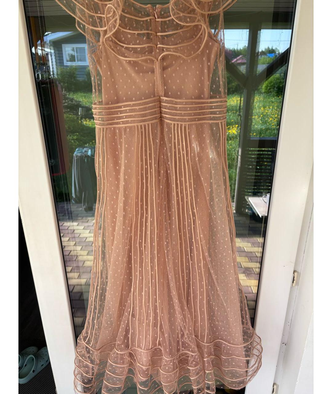 RED VALENTINO Розовое полиэстеровое вечернее платье, фото 2