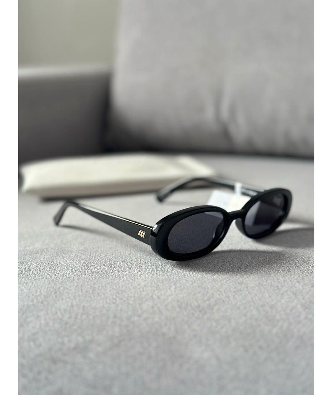 LE SPECS Черные пластиковые солнцезащитные очки, фото 3