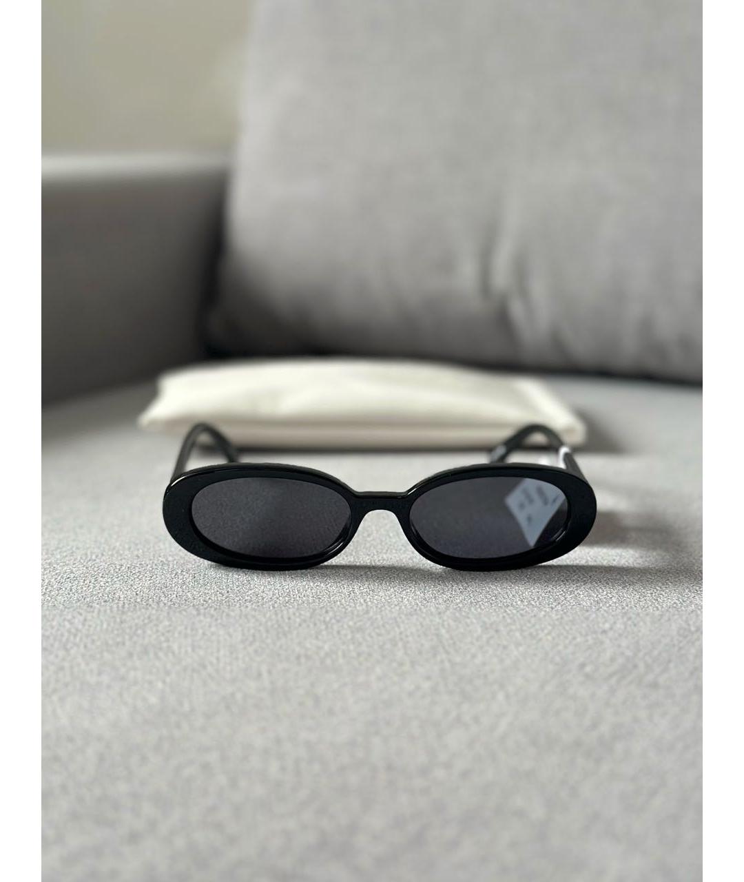 LE SPECS Черные пластиковые солнцезащитные очки, фото 4