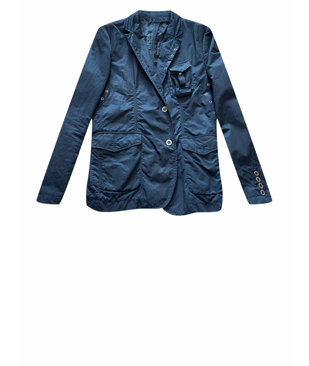 ICEBERG Темно-синий полиэстеровый пиджак, фото 1