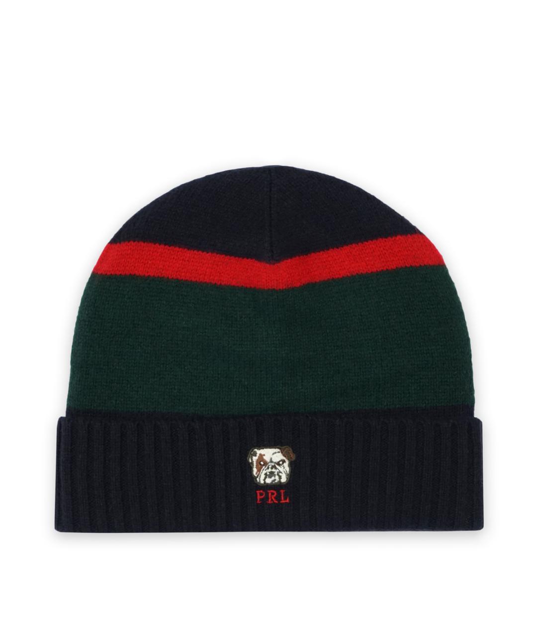 POLO RALPH LAUREN Зеленая шерстяная шапка, фото 1