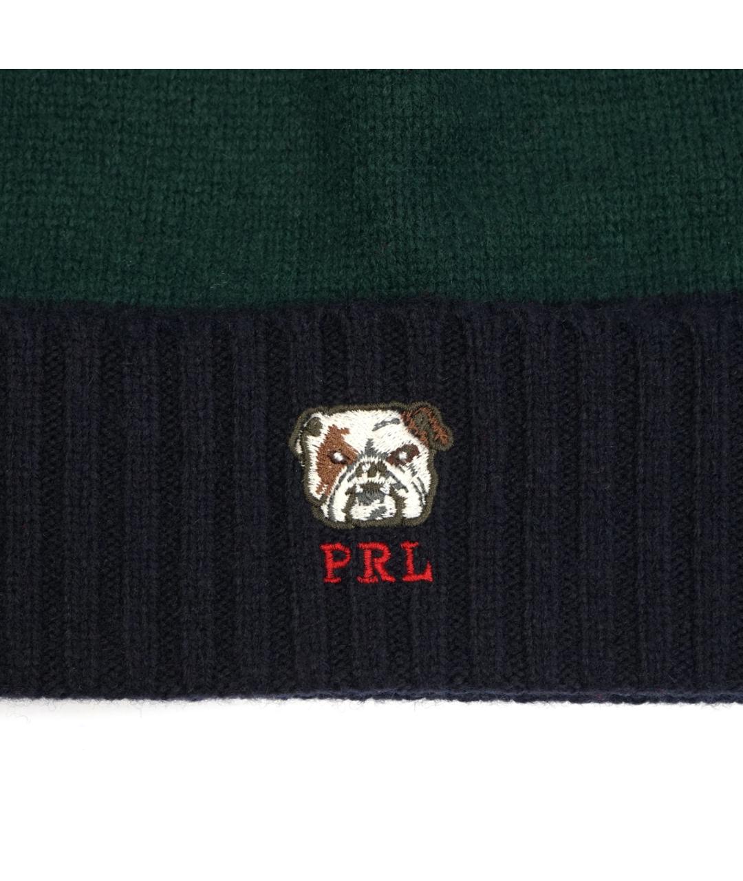 POLO RALPH LAUREN Зеленая шерстяная шапка, фото 2