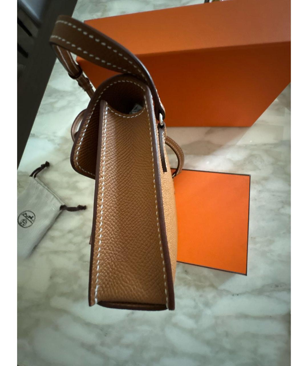 HERMES Кожаная сумка через плечо, фото 3