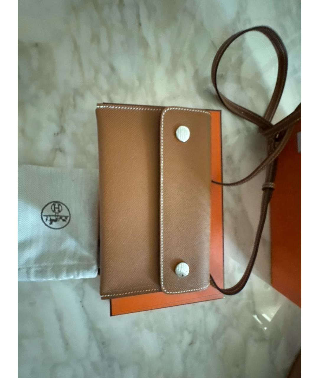 HERMES Кожаная сумка через плечо, фото 4