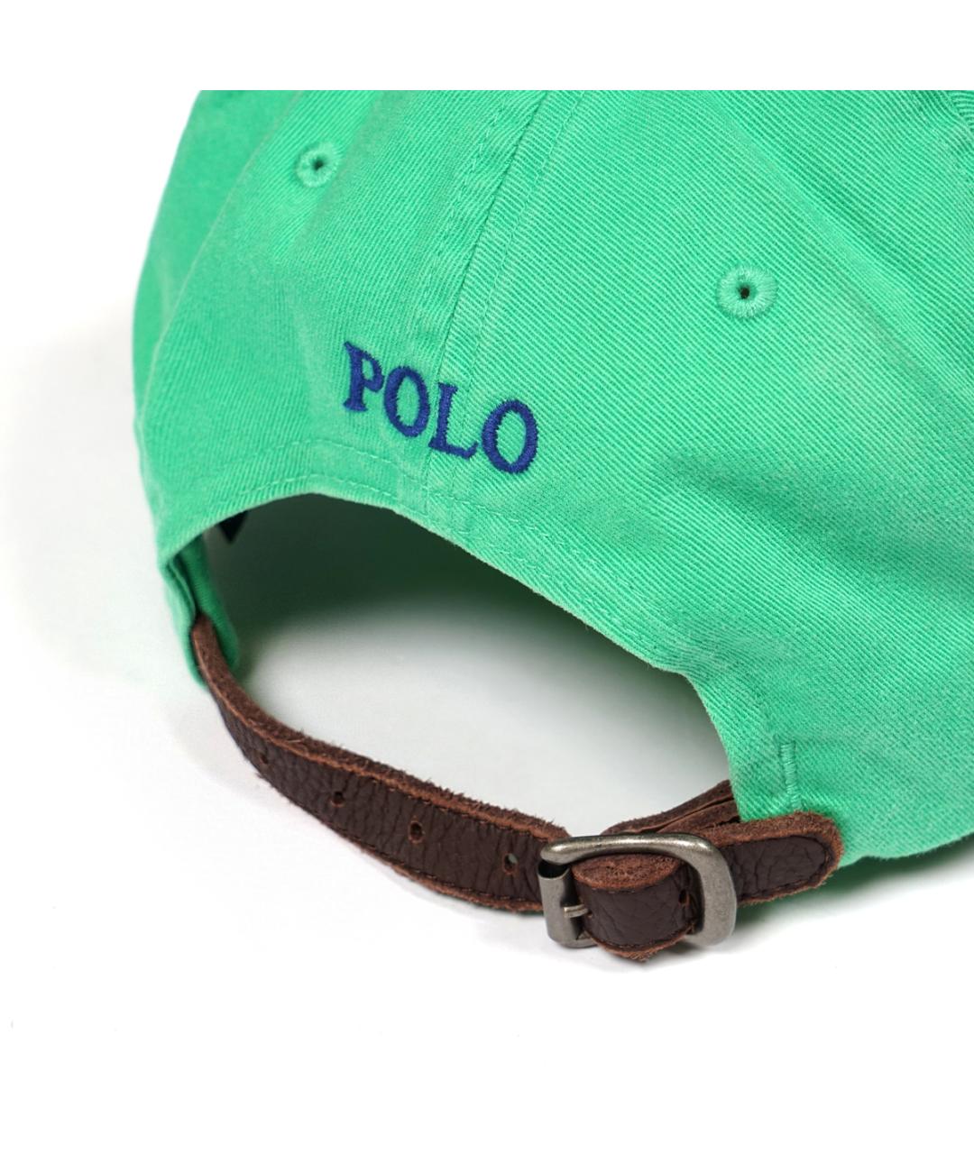 POLO RALPH LAUREN Зеленая хлопковая кепка/бейсболка, фото 3