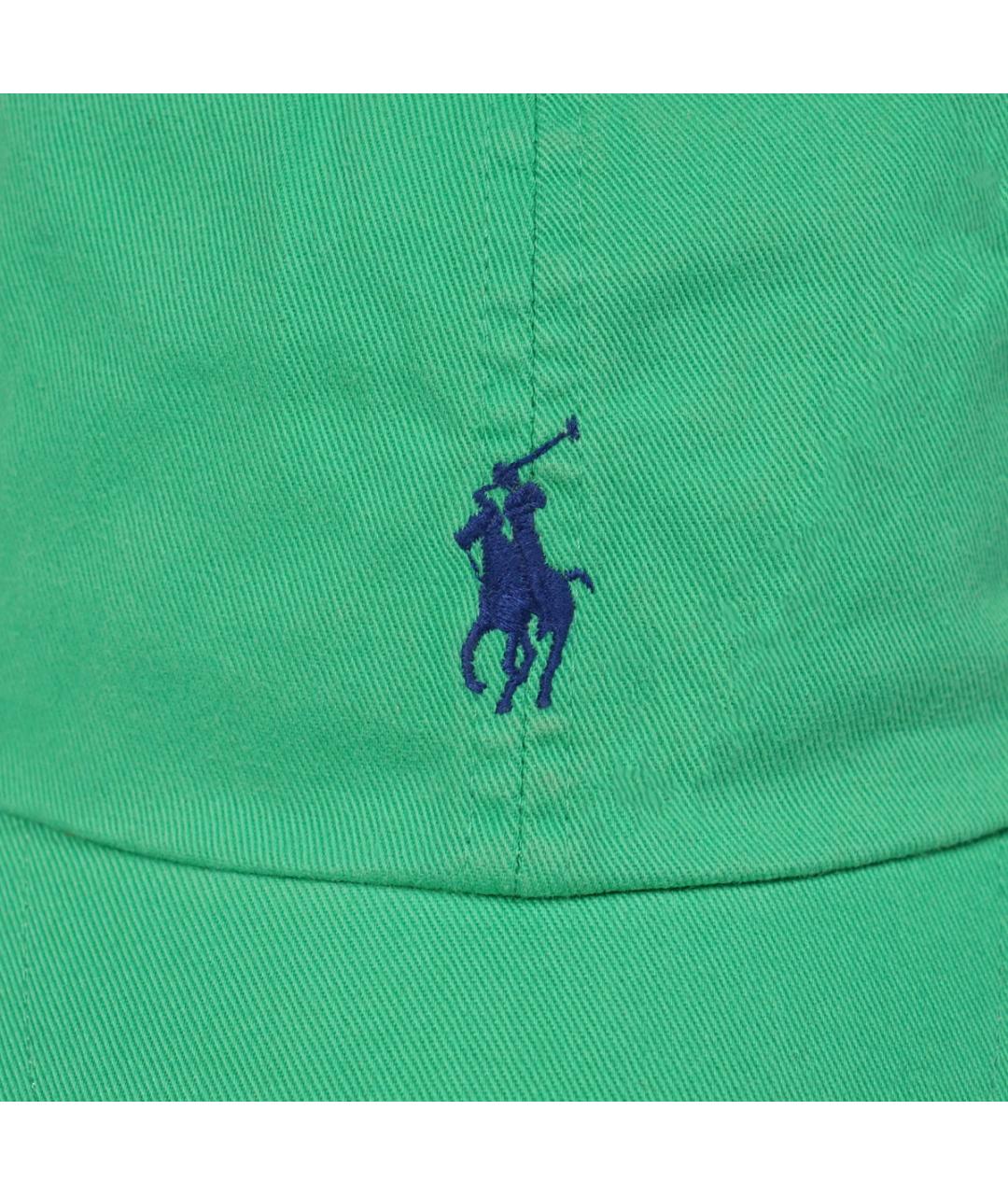 POLO RALPH LAUREN Зеленая хлопковая кепка/бейсболка, фото 2